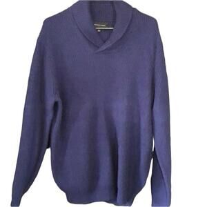 Geoffrey Beene | Men's Navy Blue Long Sleeve Sweater | Size Large | NWOT | 0086